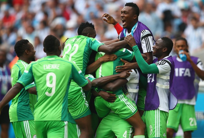 Musa segundo gol Argentina x Nigeria (Foto: Getty Images)