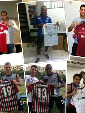 leilão camisas thiago neves fluminense (Foto: Divulgação)