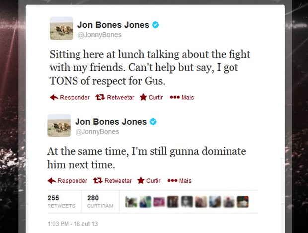 Jon Jones twitter  (Foto: Reprodução / Twitter)