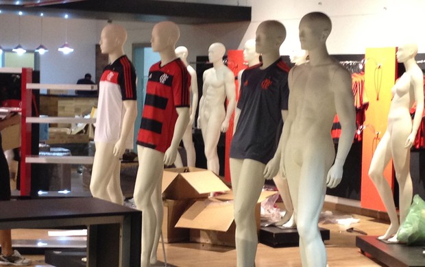 loja Flamengo novo uniforme  (Foto: Cahê Mota)