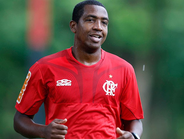 Renato Abreu retorna ao treino do Flamengo (Foto: André Portugal / Vipcomm)