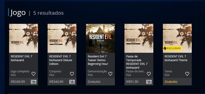 Resident Evil 7 chega em versão simples ou acompanhado de DLCs (Foto: Reprodução/Felipe Demartini)