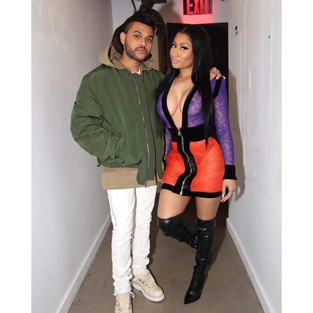 The Weeknd e Nicki Minaj (Foto: Reprodução/Instagram)