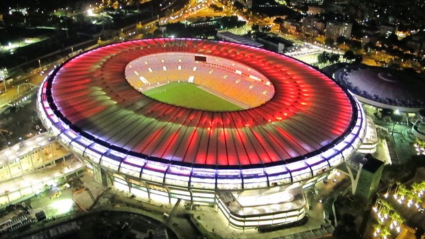 Maracanã teste de iluminação estádio (Foto: Genílson Araújo / Agência O Globo)