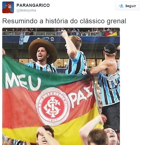 Gre-Nal 408 Internacional x Grêmio Inter Grêmio Beira-Rio cornetas inter (Foto: Reprodução)
