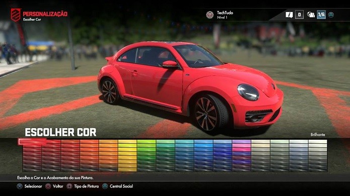 Driveclub: É possível deixar o carro com apenas uma cor (Foto: Reprodução/Emanuel Schimidt)