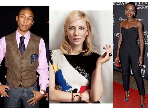 Pharrell Williams, Cate Blanchett e Lupita Nyong'o também estão na lista (Foto: Getty Images e Vogue)