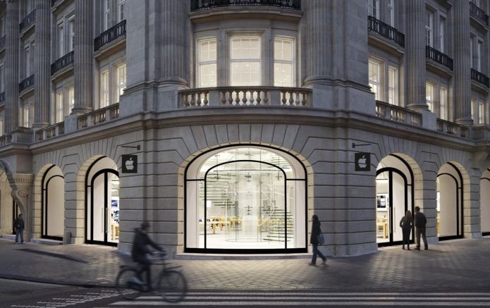 A Apple Store que fica em Amsterdã, na Holanda (Foto: Divulgação/Apple)