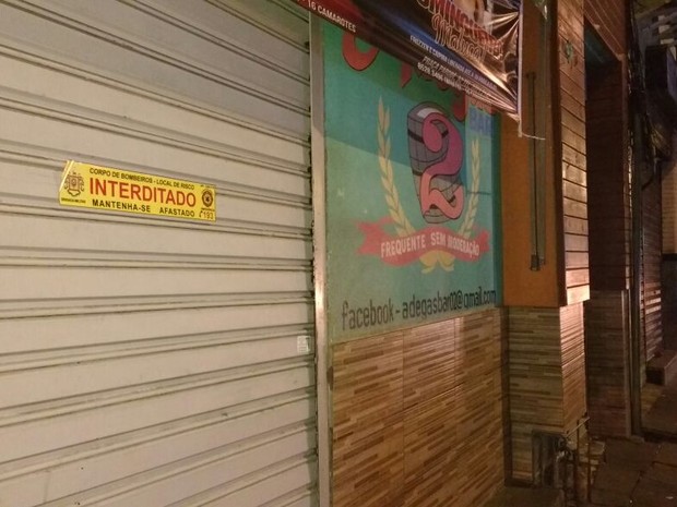 Casa noturna fechada pela falta de documentação (Foto: Paulo Ledur/RBS TV) Casa noturna fechada pela falta de documentação (Foto: Paulo Ledur/RBS TV)