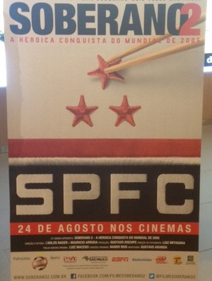 Capa do filme Soberano 2, do São Paulo (Foto: Marcelo Prado / Globoesporte.com)