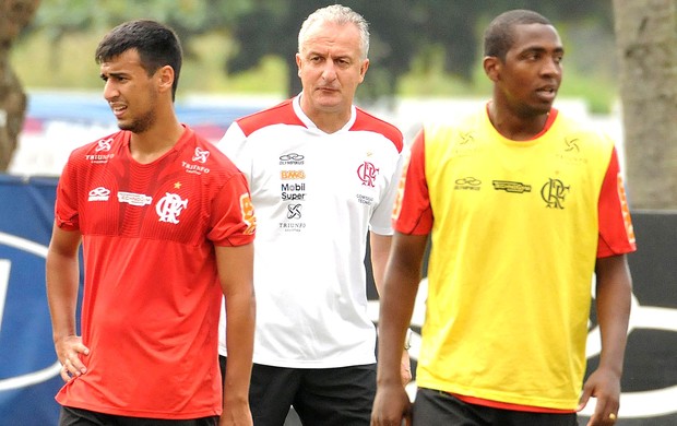 Camacho, Dorival e Renato, treino do Flamengo (Foto: Alexandre Vidal / Fla Imagem)