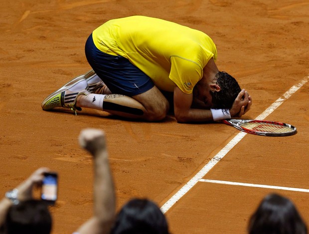 Thomaz Bellucci vence Roberto bautista tenis copa davis (Foto: Reuters)