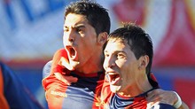 Namorado de Larissa Riquelme
 marca, e Cerro é campeão  (Agência Reuters)