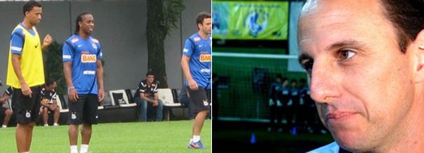 Arouca confia no bom retrospecto do Santos; Rogério vê Tricolor favorito (Foto: Marcelo Hazan / Cássio Barco / Globoesporte.com)