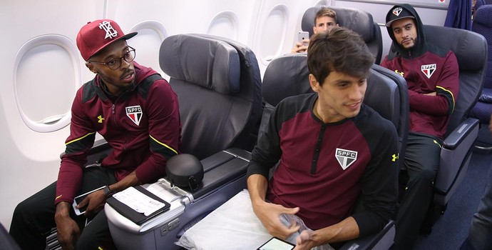 Jogadores São Paulo Avião (Foto: Rubens Chiri/saopaulofc.net)