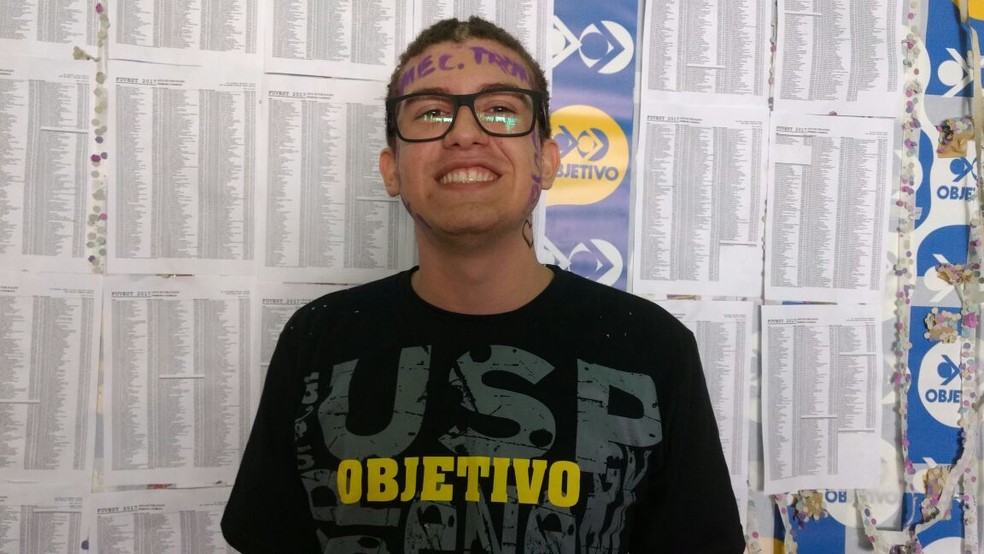 Kléberson Alves, de 18 anos, veio do interior da Bahia e passou na USP (Foto: Luiza Tenente/ G1)