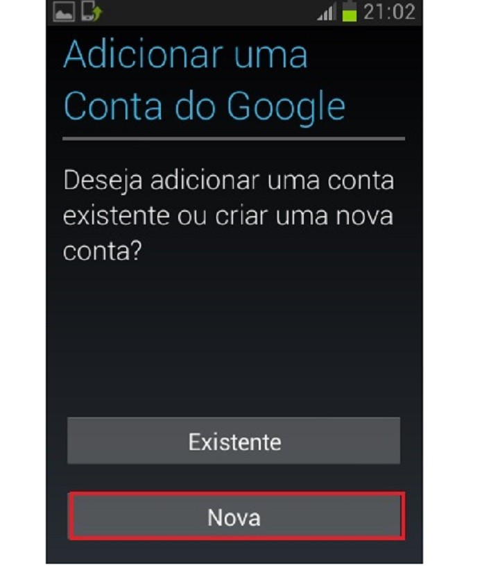 Crie uma conta, caso ainda não tenha uma (Reprodução/Taysa Coelho)