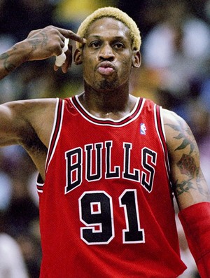 basquete dennis rodman chicago bulls (Foto: Agência Getty Images)