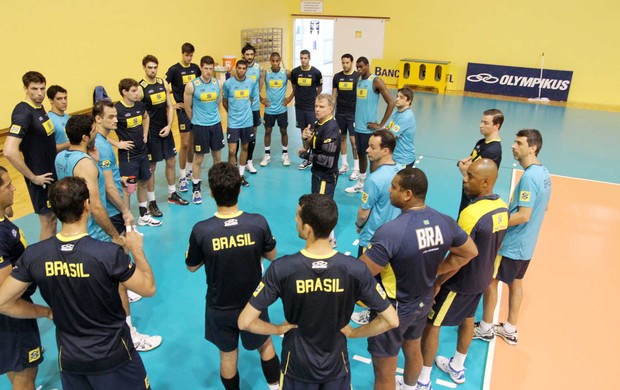 vôlei bernardinho brasil treino (Foto: Alexandre Arruda / CBV)