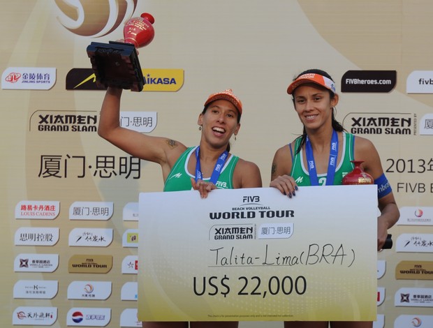 Talita e Taiana vice campeãs em Xiamen (Foto: FIVB)