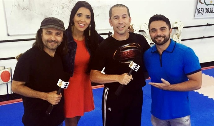 Edmilson Filho e Halder Gomes estão nos preparativos do filme Shaolin do Sertão. (Foto: Divulgação)