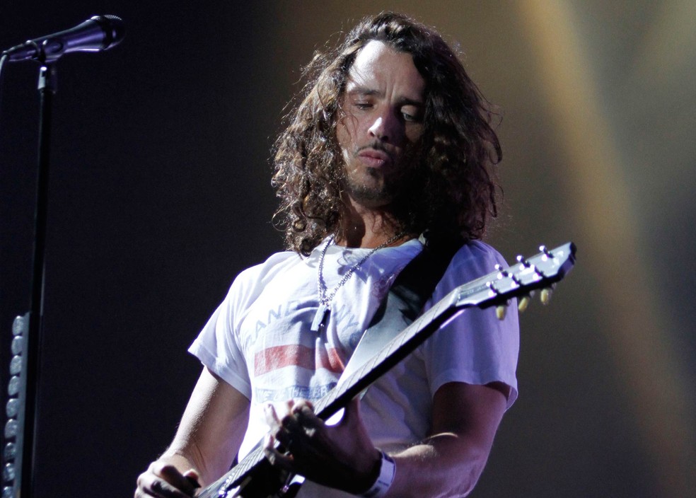 Chris Cornell se apresenta com o Soundgarden no festival Lollapalooza em Chicago, nos EUA, em agosto de 2010 (Foto: Nam Y. Huh/AP/Arquivo)