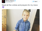 Britney Spears fala sobre o acidente da sobrinha: 'Precisamos de orações'