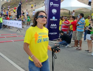 A ex-atleta olímpica Magnólia Figueirêdo é uma das organizadoras da Meia Maratona de Natal (Foto: Augusto Gomes/GLOBOESPORTE.COM)