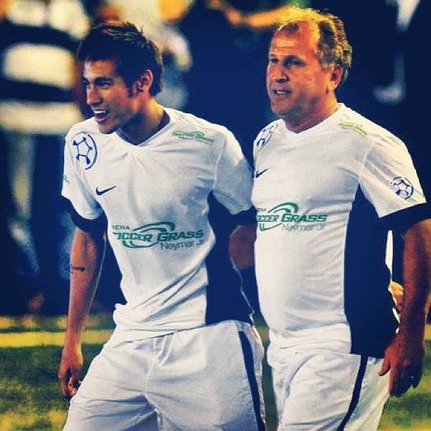 Neymar e Zico (Foto: Reprodução / Instagram)