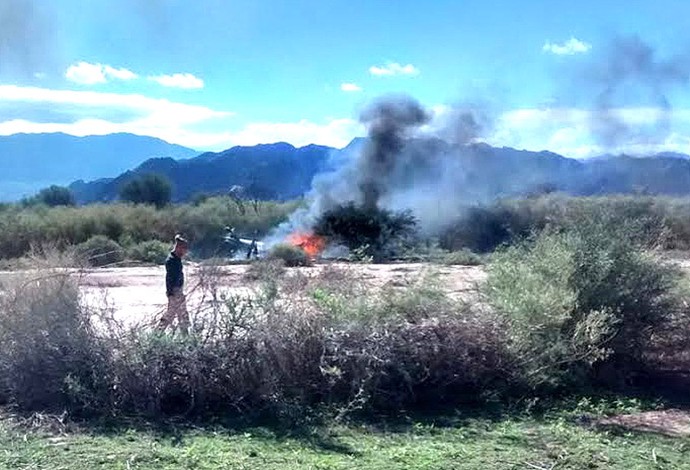 Acidente helicóptero argentina  (Foto: Agência AP )