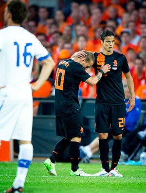 Sneijder - Holanda X Eslovaquia (Foto: Agência AFP)