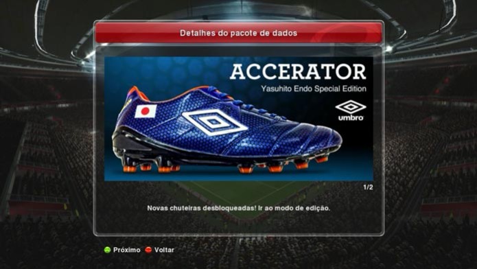 A Accelerator, da Umbro, acaba de chegar ao game (Foto: Reprodução/Murilo Molina) (Foto: A Accelerator, da Umbro, acaba de chegar ao game (Foto: Reprodução/Murilo Molina)) A Accelerator, da Umbro, acaba de chegar ao game (Foto: Reprodução/Murilo Molina) (Foto: A Accelerator, da Umbro, acaba de chegar ao game (Foto: Reprodução/Murilo Molina))