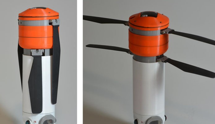 Drone Sprite tem lâminas retráteis diferentes das tradicionais  (Foto: Divulgação/)