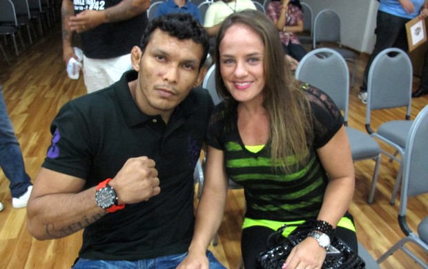 Carina Damm e Luis Sapo Jungle Fight 45 (Foto: Ivan Raupp / Globoesporte.com)