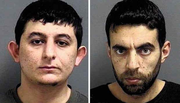 Theaier Kartoum e Omar Daraghma foram presos após roubarem caminhão com R$ 145 mil em sabão em pó (Foto: Divulgação/Orland Park Police Department)