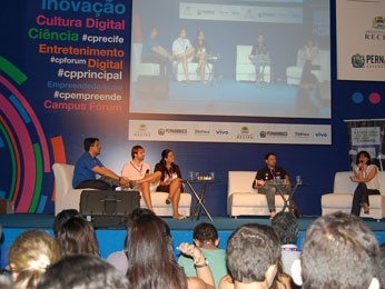 Debate sobre startups (Foto: Gabriela Belém / G1)