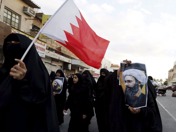 Também houve protestos no Barein contra as execuções praticadas pelo reino saudita (Foto: Reuters/Hamad I Mohammed)
