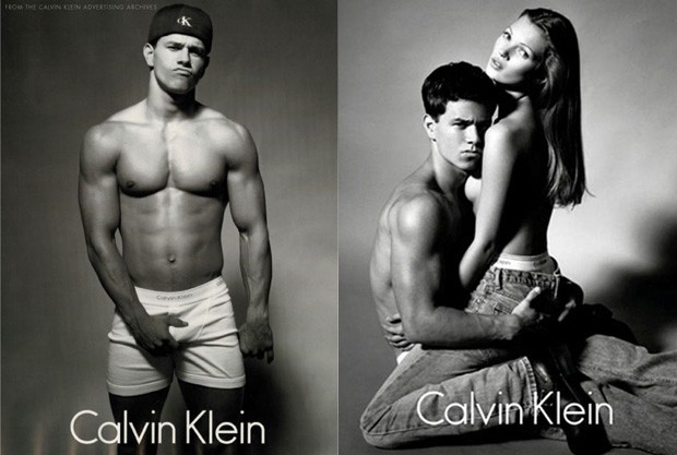 Mark Wahlberg em suas icônicas fotos para a Calvin Klein. (Foto: Divulgação)