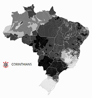 Mapa Corinthians (Foto: GloboEsporte.com)