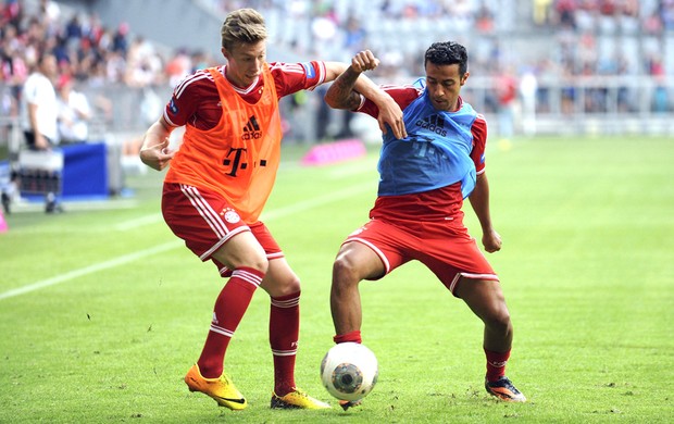Thiago Alcantara e Weise Bayern de Munique (Foto: Agência EFE)