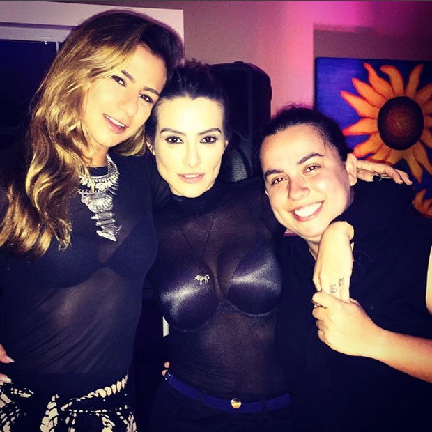 Paula Moraies, Cleo Pires e Luciana Rady em festa no Rio (Foto: Instagram/ Reprodução)