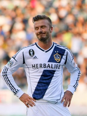 Beckham na derrota do Galaxy (Foto: VICTOR DECOLONGON / GETTY IMAGES NORTH AMERICA / AFP)