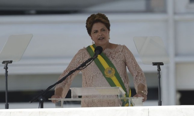 Cerimônia de posse de Dilma no Palácio do Planalto (Foto: José Cruz / Agência Brasil)