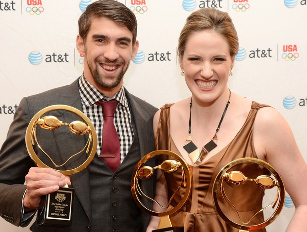 Michael Phelps e Missy Franklin (Foto: Getty Images)