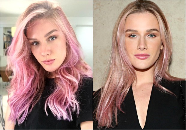 Ego Colorista Ensina A Pintar Os Cabelos De Rosa Como Fiorella Mattheis Noticias De Beleza Cabelo rosa pastel nas pontas. ego globo