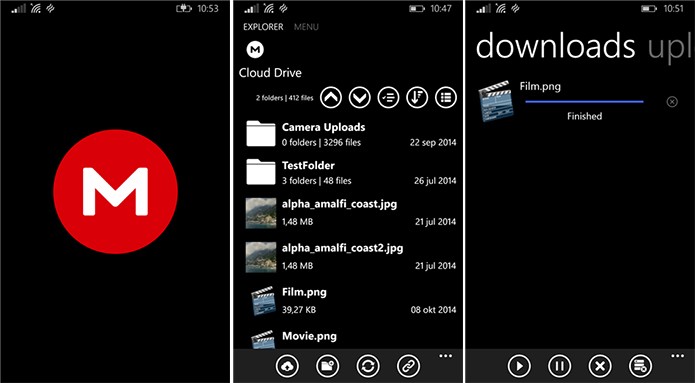 Mega é um serviço de armazenamento na nuvem e compartilhamento (Foto: Divulgação/Windows Phone Store)