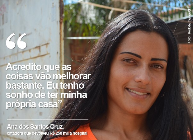 A catadora de recicláveis Ana dos Santos Cruz, de 23 anos, completa nesta quinta-feira (29) quatro meses na cooperativa de material reciclável em que ... - ana-santos
