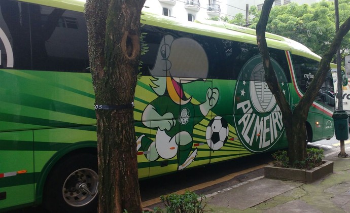 Palmeiras ônibus (Foto: Tossiro Neto)