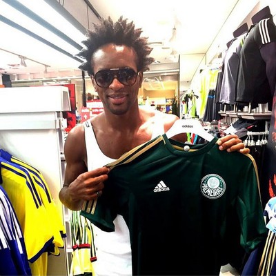 Zé Roberto posta foto com a camisa do Palmeiras (Foto: Reprodução / Instagram)