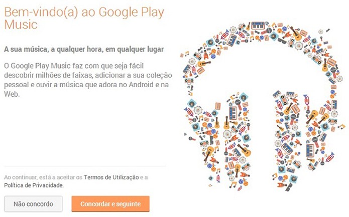 Google Play Music está disponível em português e foi liberado para iOS  (Foto: Reprodução/Thiago Barros)